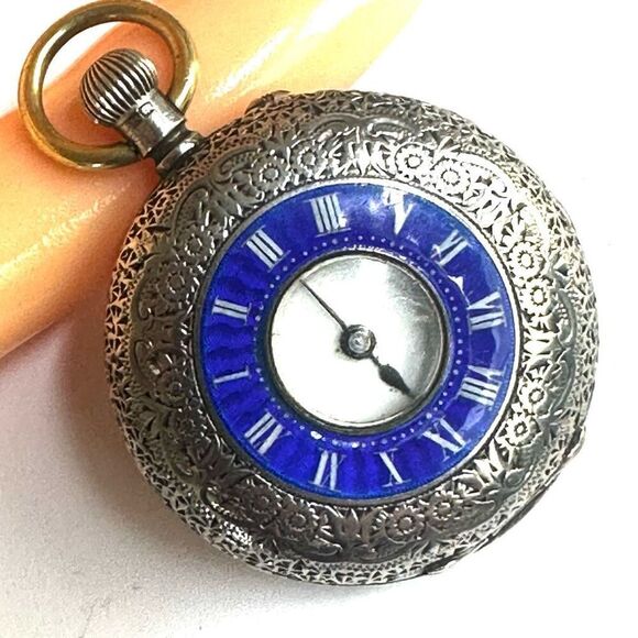 Joseph Walton 1884 Sterling Silver Half-Hunter Pocket Watch main image 4